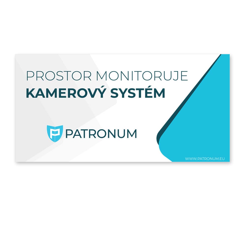 PATRONUM Warning Sticker — 12 × 6 cm, Outdoor
