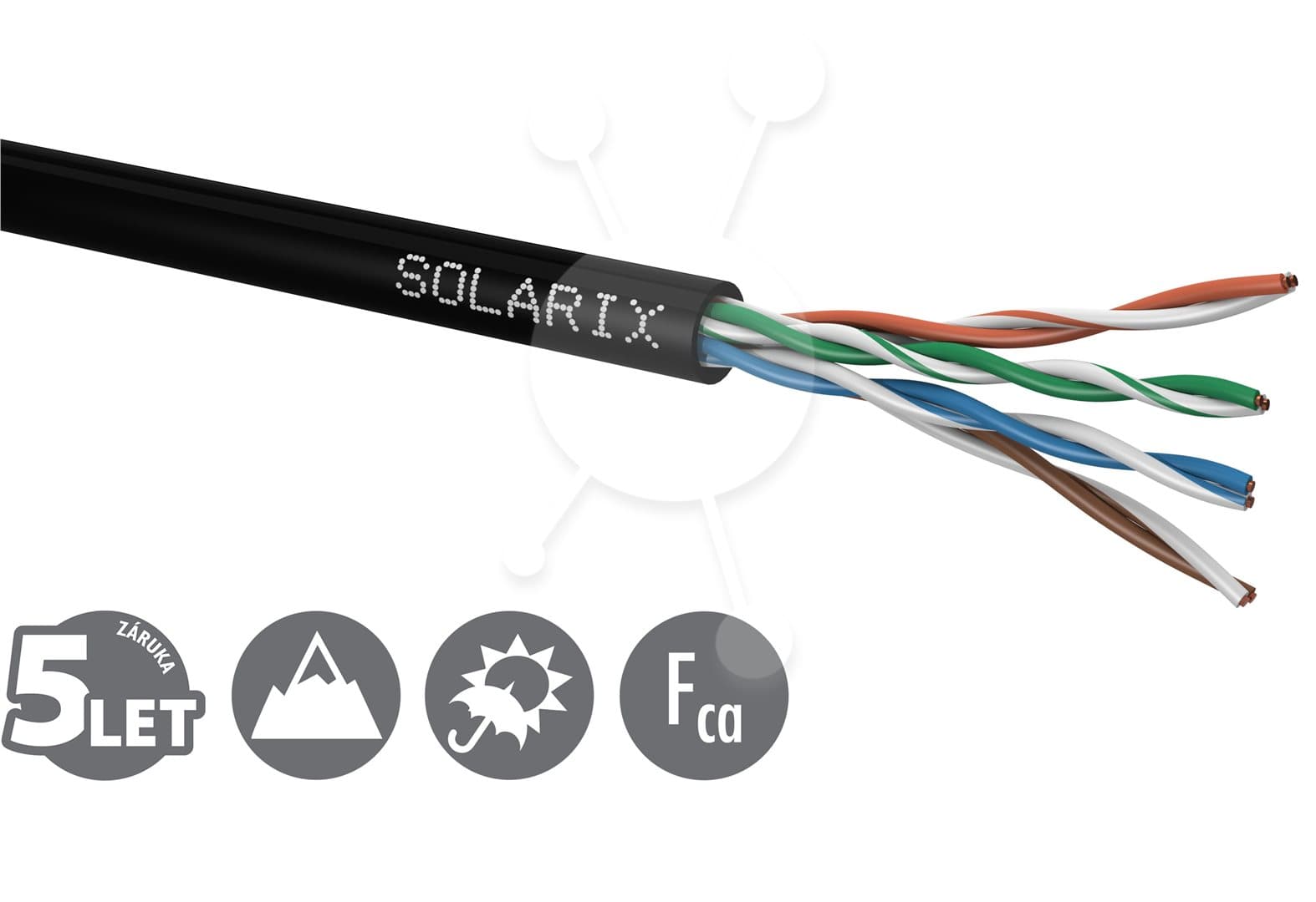SOLARIX UTP CAT5e 100m - Venkovní PE